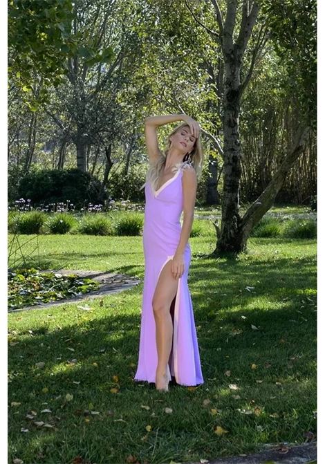 Miss Max mermaid pattern long dress with stole MISS MAX | dress | 6449 6150S104/105